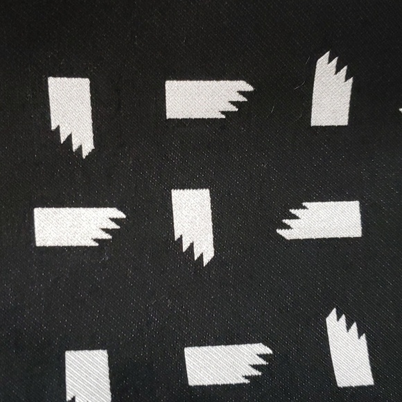 Anne Klein Black and White Print 3/4 Sleeve Open Front Jacket, Large - Picture 7 of 7